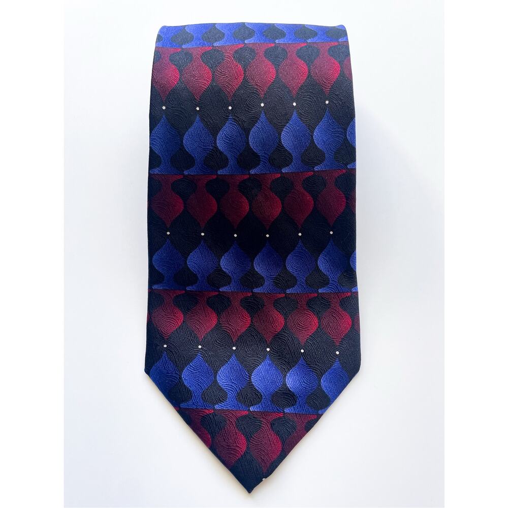Men's Vintage Grateful Dead Ace Sixth Set Blue and Red Psychedelic Neck Tie